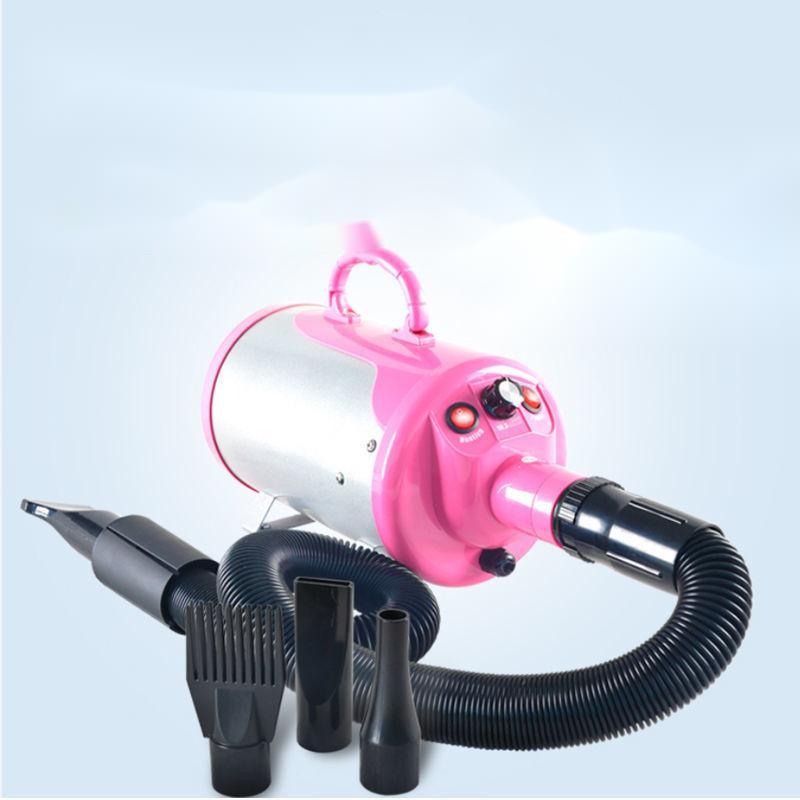 Pet Hair Dryer Dog Bath Artifact Pink Infinitely variable speed
