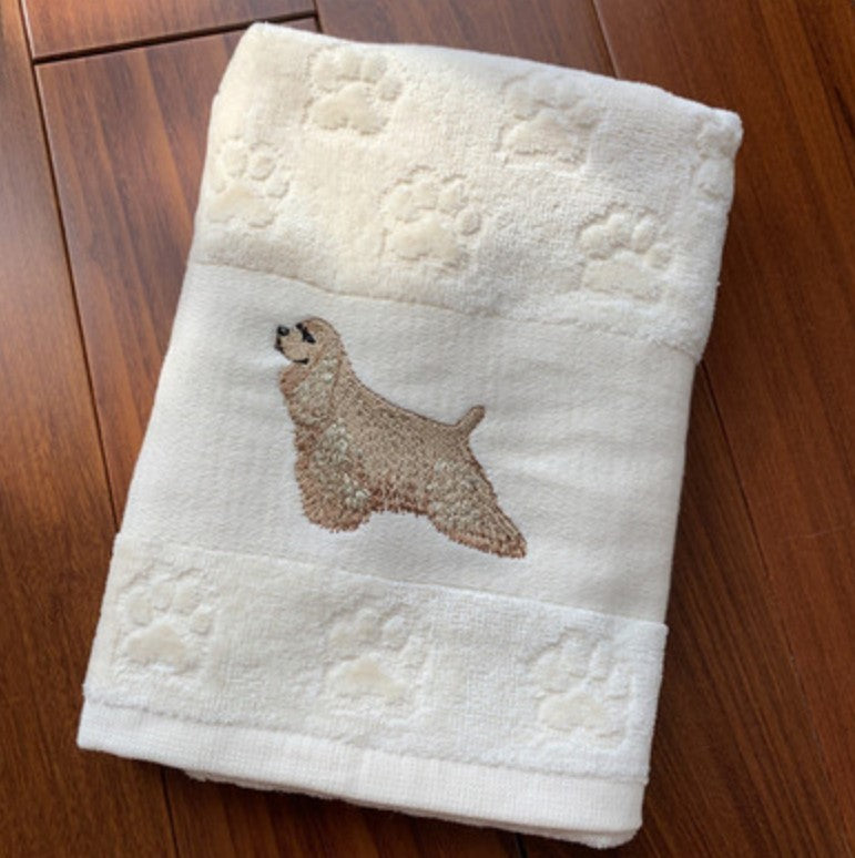 Dog Embroidery Water Absorbing Wash Towel 13 Style 62x40cm