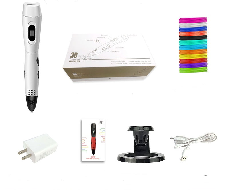 New 3D Printing Pen Painting DIY Creation White