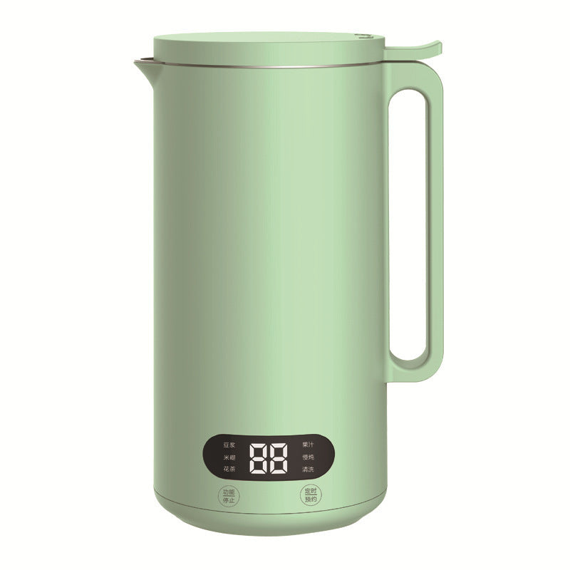 Mini Wall Breaker Household Soymilk Machine Filter Free Small Heating Bass Green 6key multifunctional
