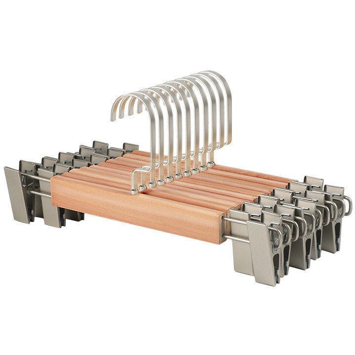 Non-marking Wooden Non-slip Hanger For Supporting Clothes E