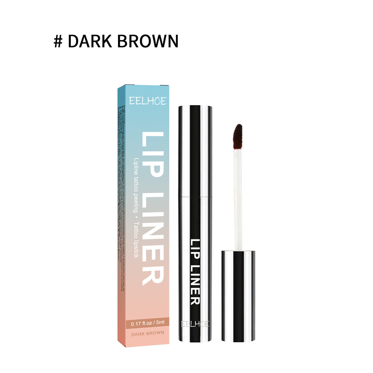 Stripping Lip Liner Outline Waterproof Dark Brown