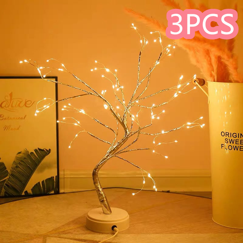 Led Copper Wire Light Bedroom Light Rice grains 3PCS