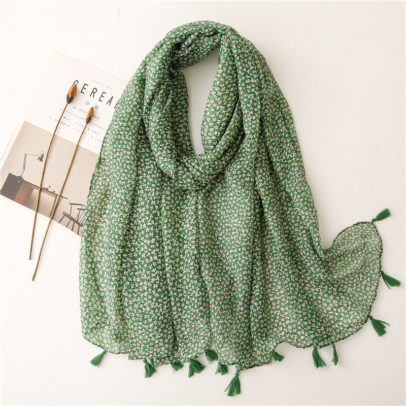 Creative Chinese Style Cotton And Linen Scarf SL2107002 180X88CM