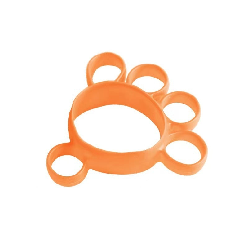 Four-finger Thorn Ball Primary Grip Training Soft Ball Massage Ball Orange Silicone Case