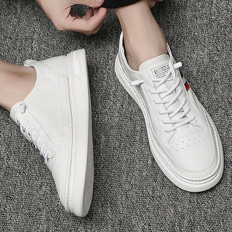 Summer Breathable Student Trend Small White Lazy Inner Increase Casual Shoes