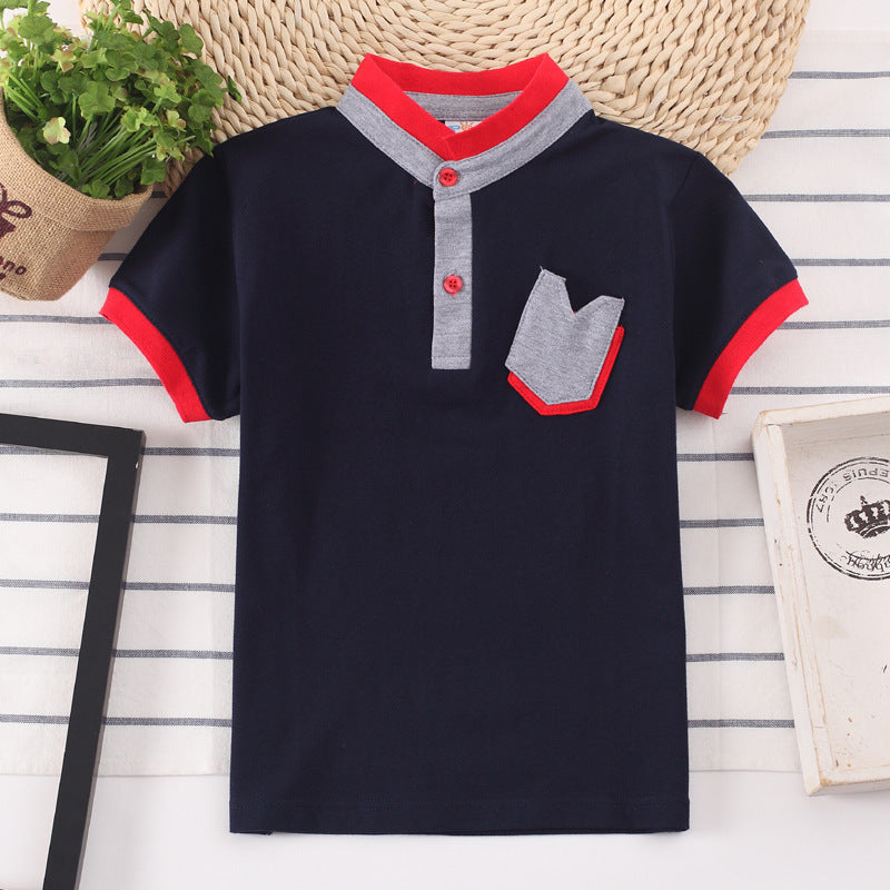 Kids Shirt Children Clothes Baby Wear Boys Tops Royal blue
