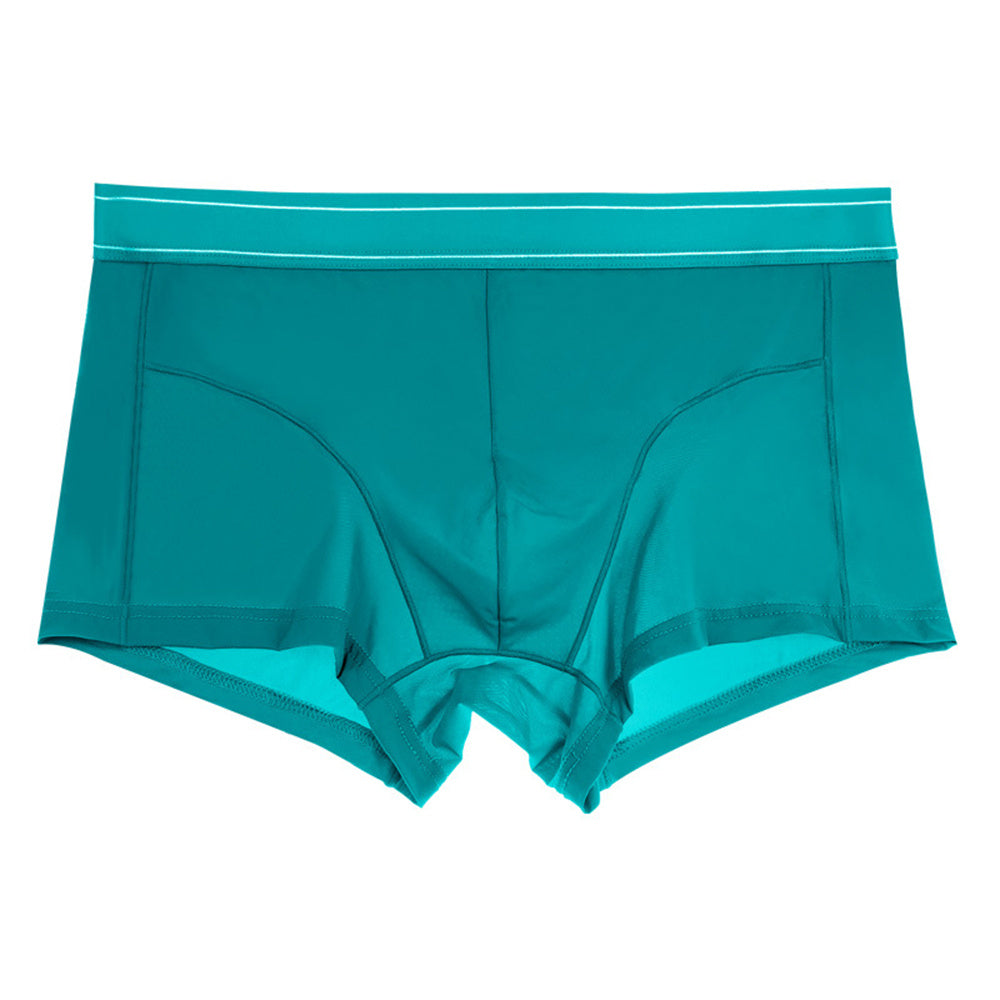 Quick Drying Breathable Ice Silk Underwear For Men Blue
