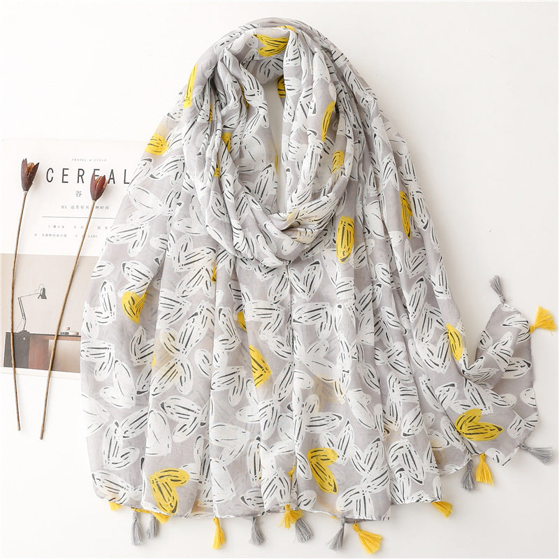 Creative Chinese Style Cotton And Linen Scarf SL2301002 180X88CM