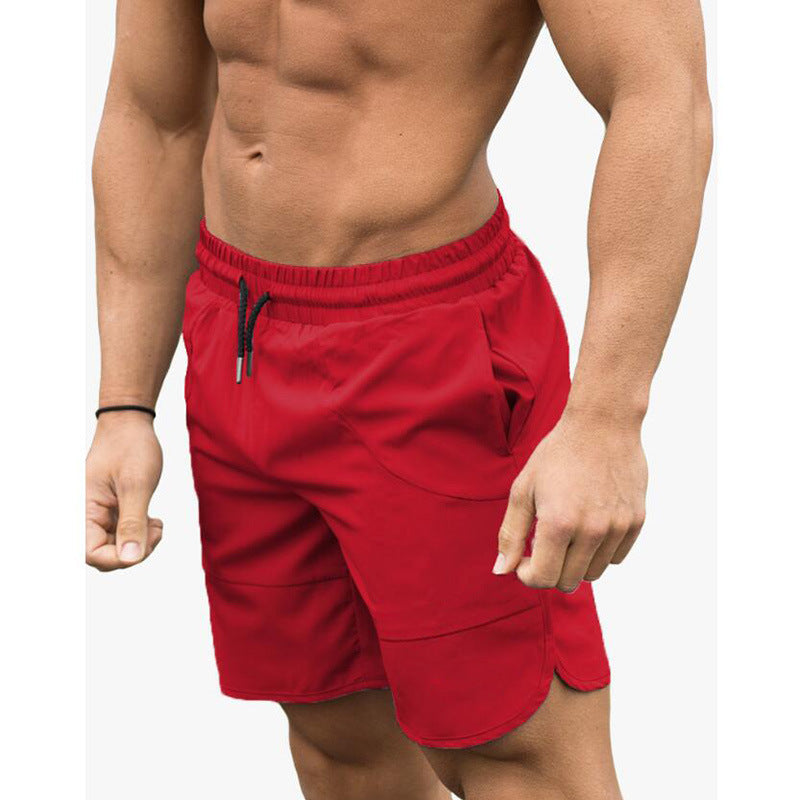 Men's Fashion Casual Exercise Running Pants Red