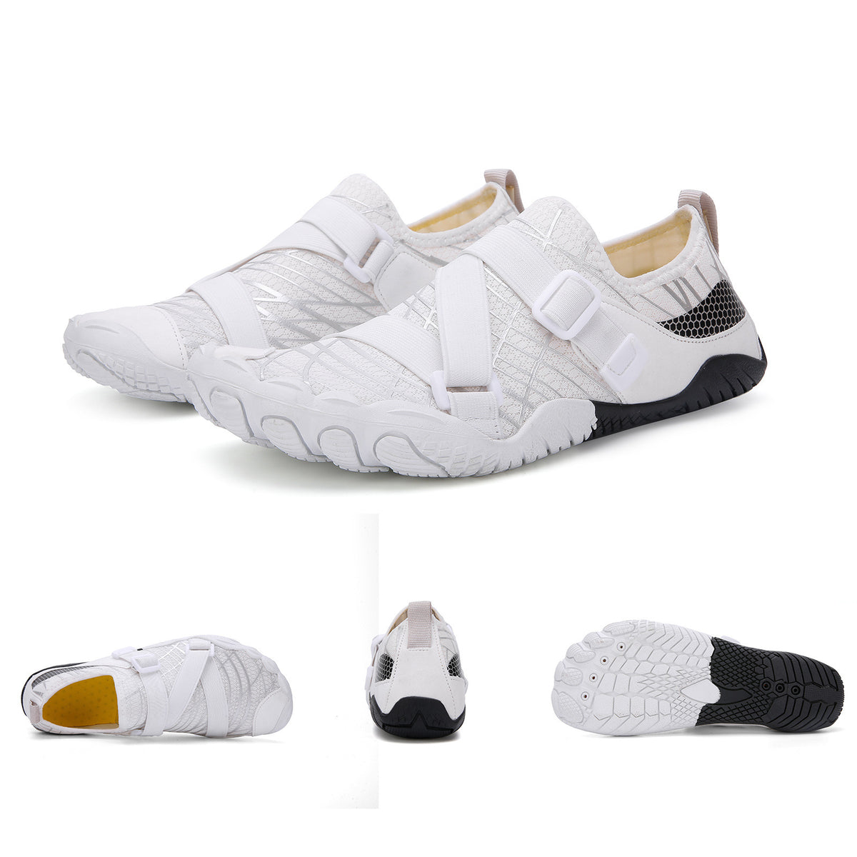 Fitness Yoga Outdoor Large Size Hiking Shoes A026 white