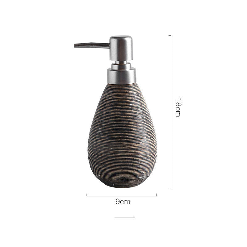 Bathroom Shower Gel Bottle Bottling Lotion Bathroom Ceramic Black
