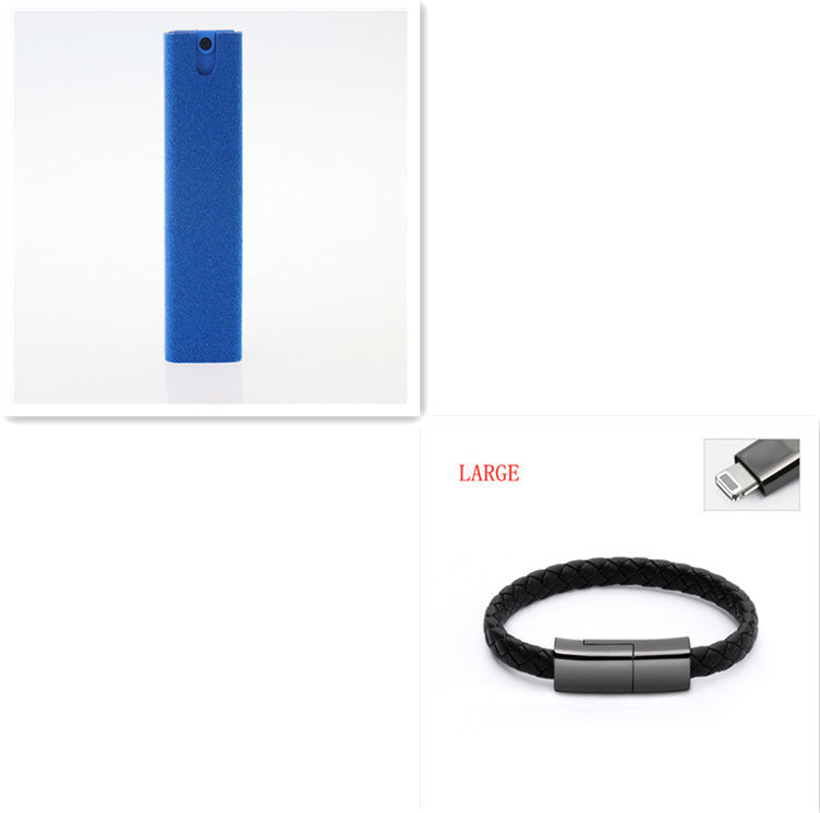 2 In 1 Phone Computer Screen Cleaner Kit For Screen Dust Removal Microfiber Cloth Set Blue set
