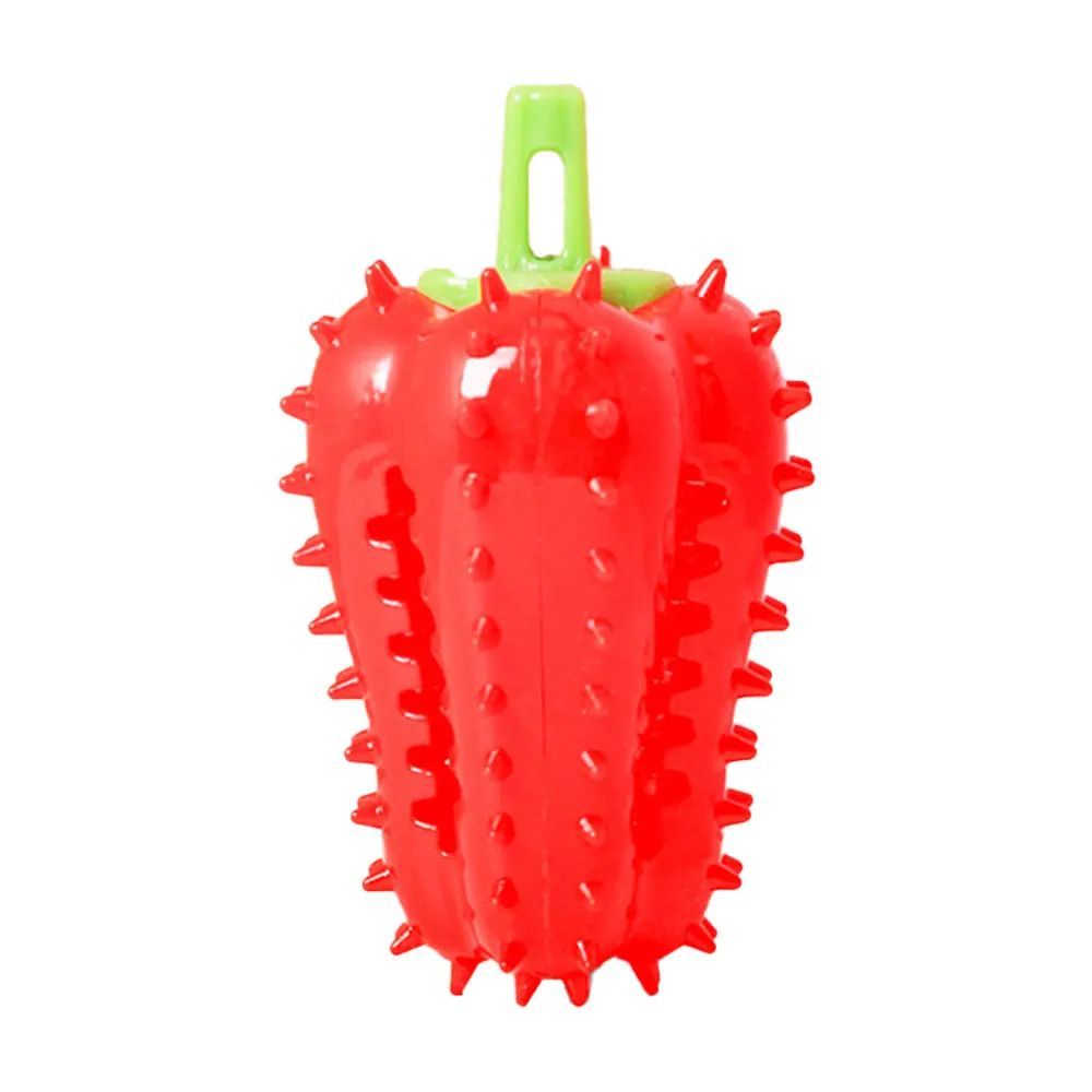 Interactive Dog Teething Chili Chewers Toy Interactive Toys Dog Toys Red