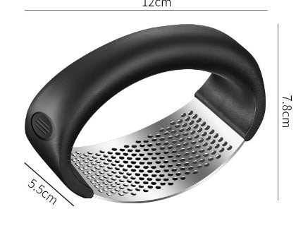 Stainless Steel Garlic Masher Garlic Press Household Manual Curve Fruit Vegetable Tools Kitchen Gadgets 1black