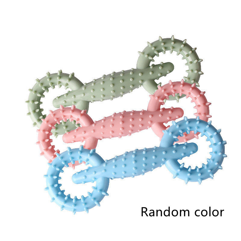 Pet Dog Pull Ring Molar Stick Chew Toy Random color 1PCS