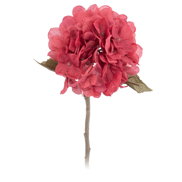Artificial Flowers Hydrangea Branch Home Wedding Decor Autum Red