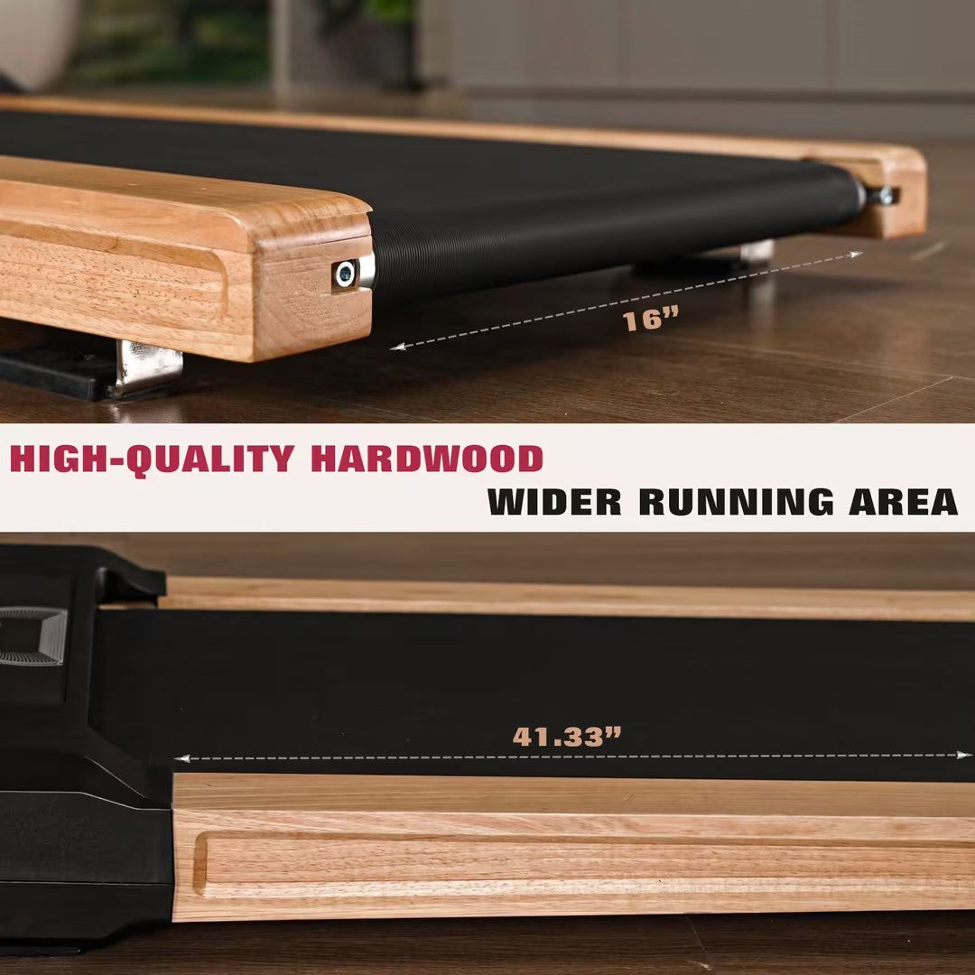 Walking Pad Under Desk Treadmill For Home Office -2.5HP Walking Treadmill 0.5-4MPH 265LBS Capacity Treadmill For Walking Running Remote Control Batteries
