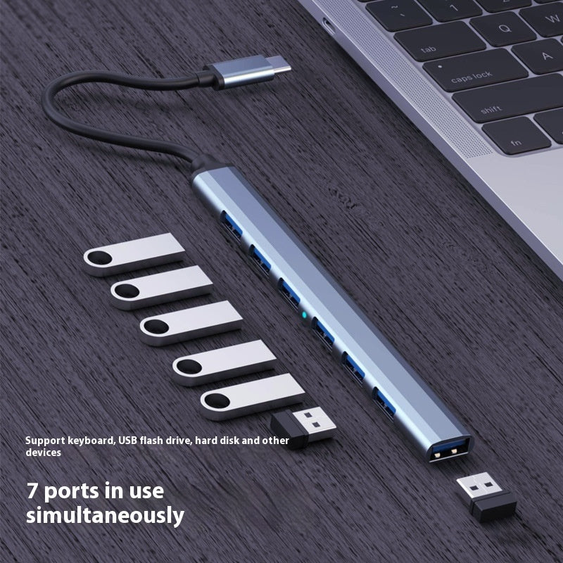 Notebook USB Converter Adapter Suitable For Computer Interface Expansion Dock Blue