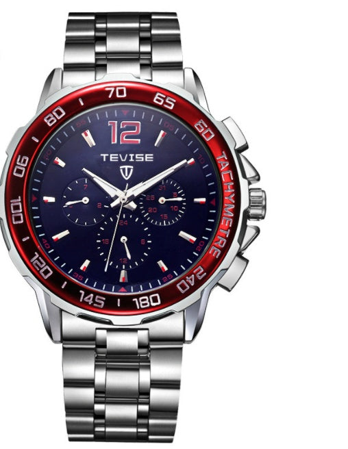 Men's Watch Automatic Casual Watch Men's Watch Waterproof Mechanical Men's Watch 356 Black red