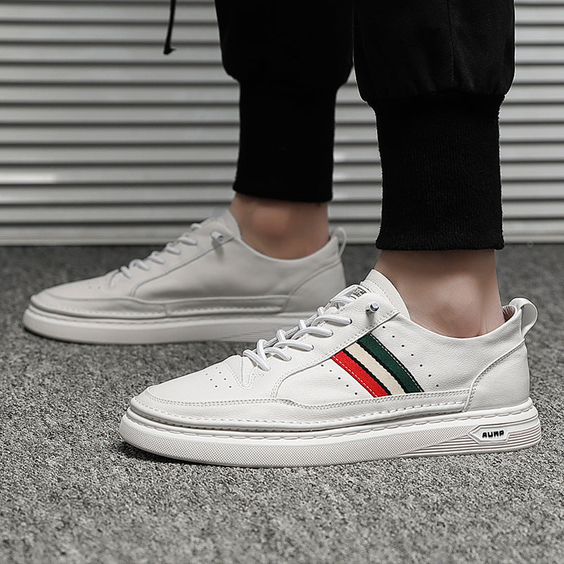 Summer Breathable Student Trend Small White Lazy Inner Increase Casual Shoes