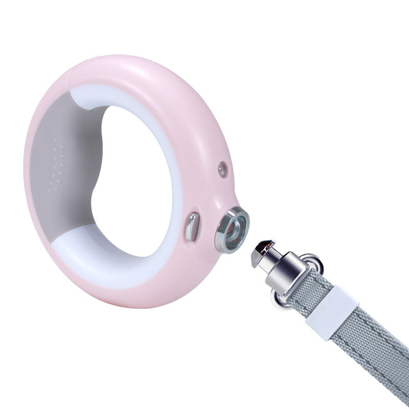 Luminous Automatic Telescopic Dog Rope Lamp Pets Products Pink Colorful dog rope USB