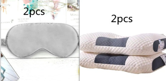 3D Knitted Cotton Pillow Sleep Aid Set2