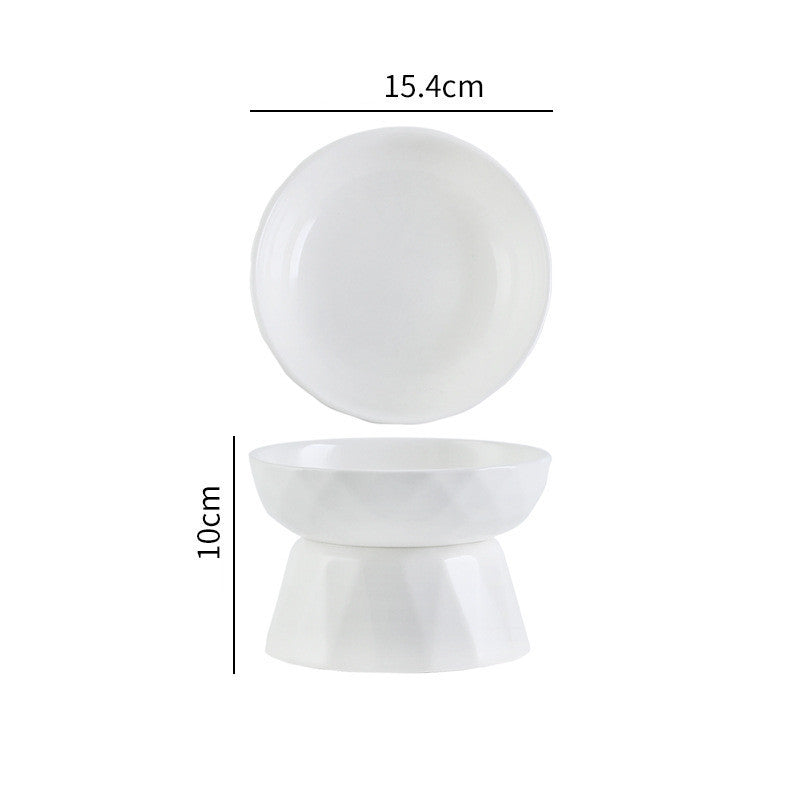 Pet Supplies Cat Bowl Protects Spine Diamond bowl
