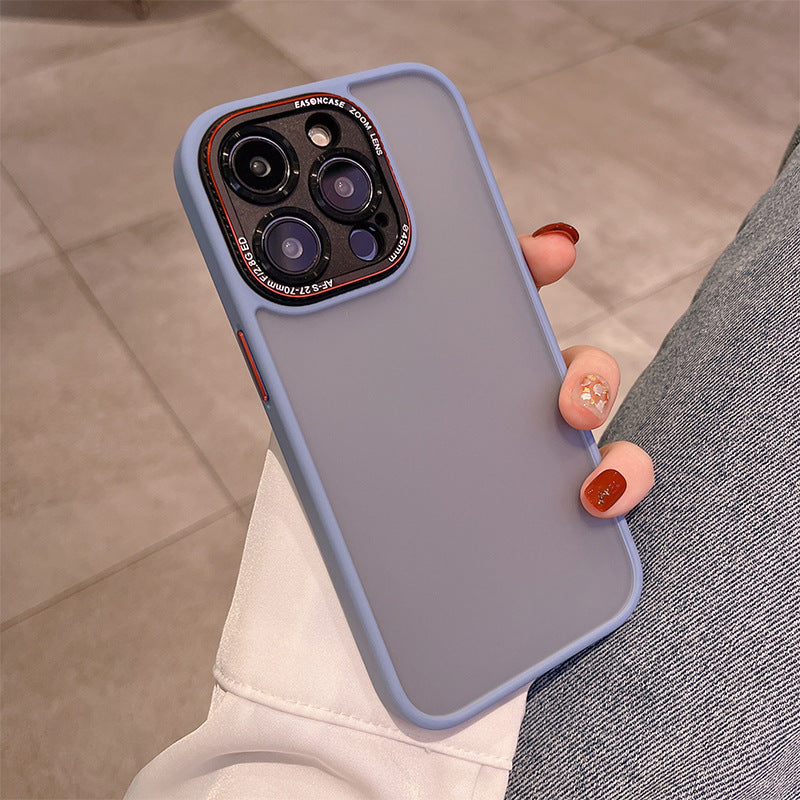Frosted Skin Feeling Lycra Phone Case Far Peak Blue