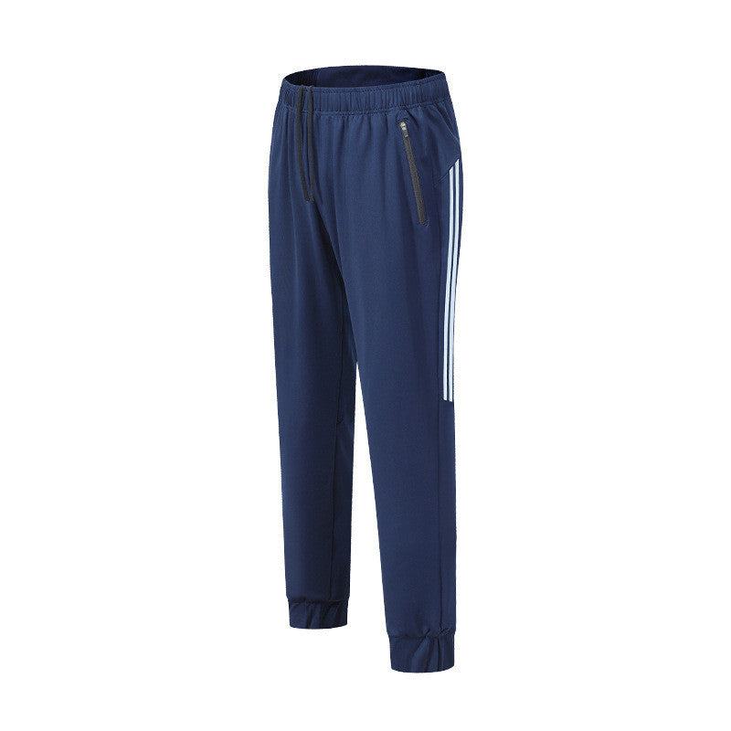 Spring New Running Exercise Pants Men Navy Blue