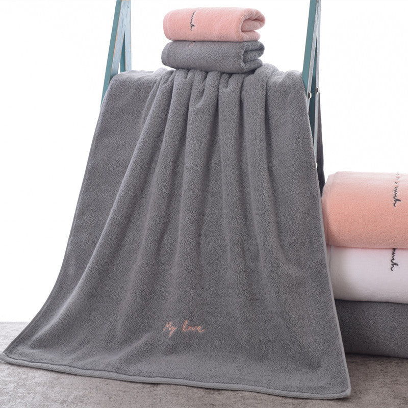 Home Couples Bathing Large Towel Grey 150x70