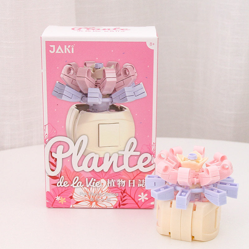 Non-watering Building Blocks Succulent Pot Cute Flowers The heart of the smoke sand