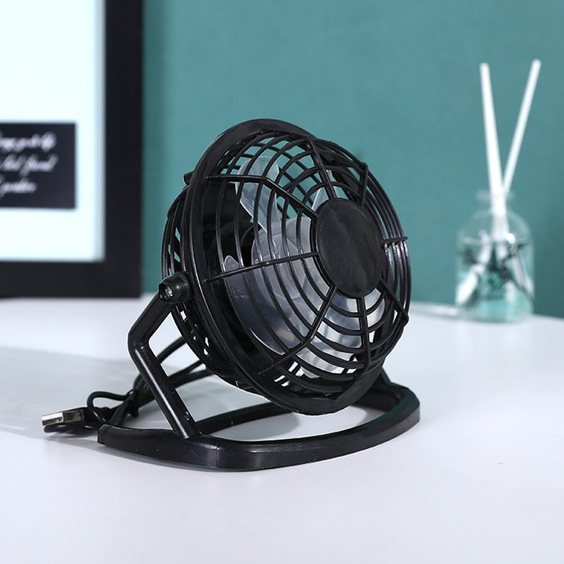 Convenient Mute Mini 4-inch USB Plastic Electric Fan Black USB Fan 4inches