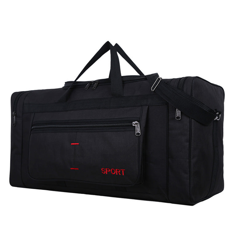 Large Capacity Carry-on Travel Bag Travel Bag Moving Luggage Black