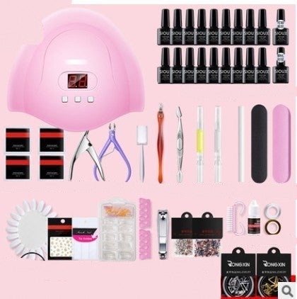 Nail Gel Polish Set Kit Art Manicure UV DIY Tools 36W 18Colors