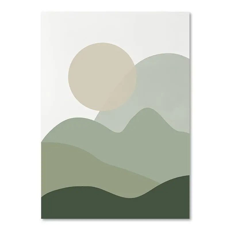 Green Plant Decorative Painting H Style