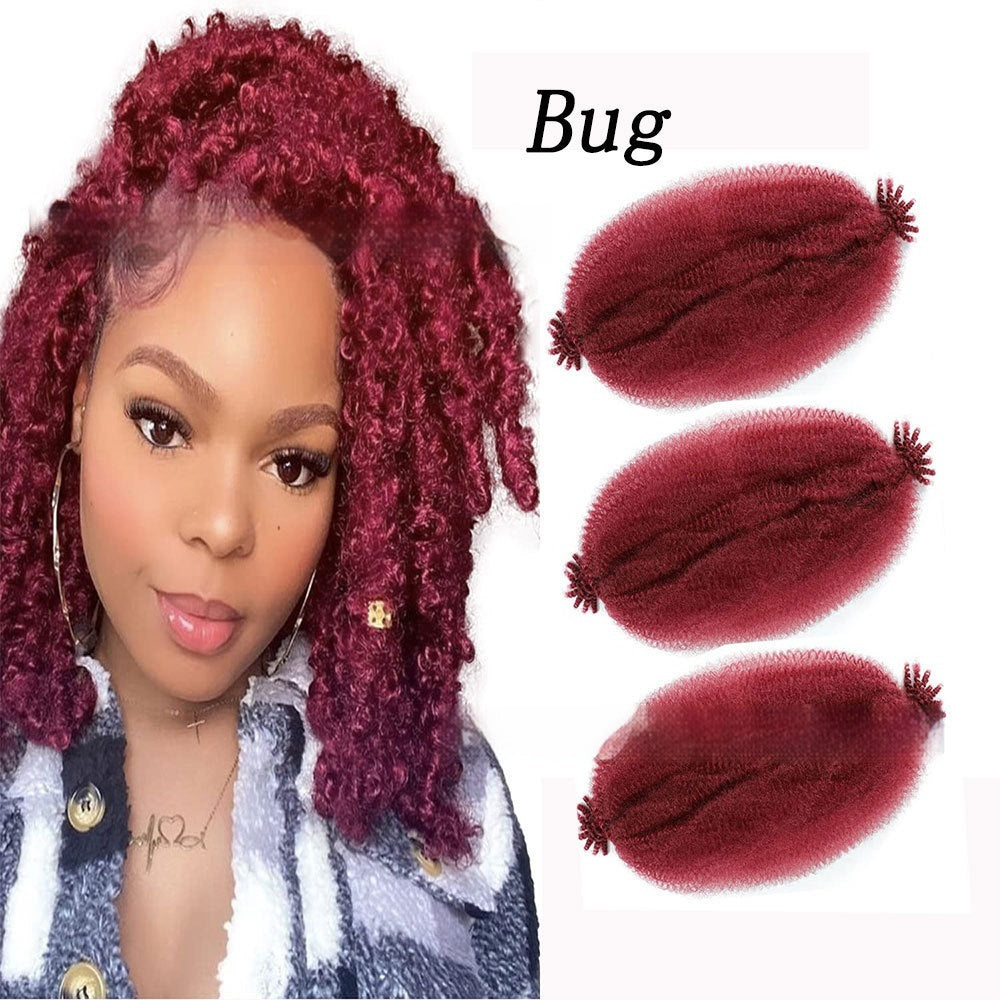 Wig Crochet Hair Springy Afro Twist Hair Chemical Fiber Wig Dreadlocks Bug
