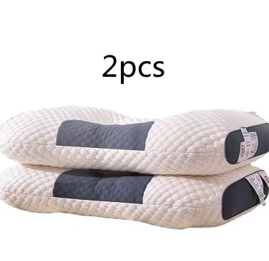 3D Knitted Cotton Pillow Sleep Aid White2pcs