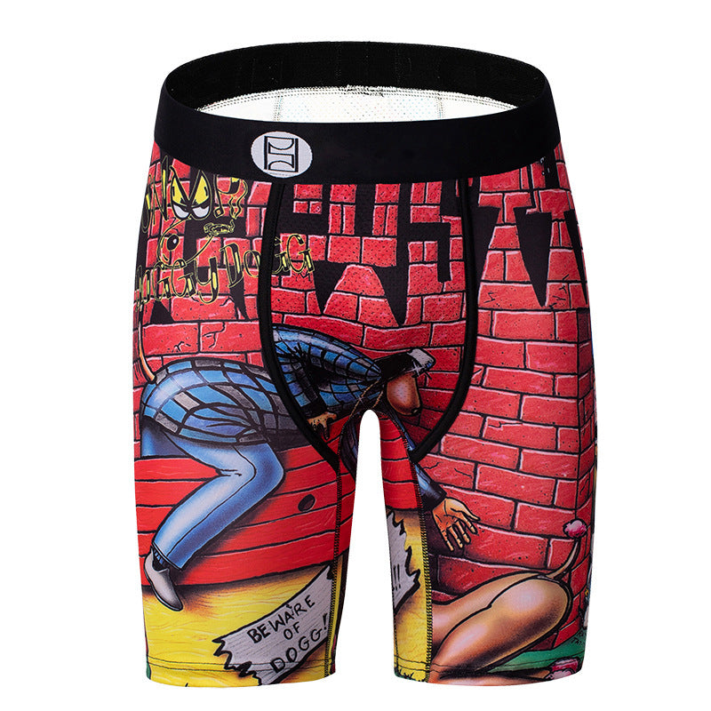 Cartoon Printed Boys Boxers Men Sports Underwear P5