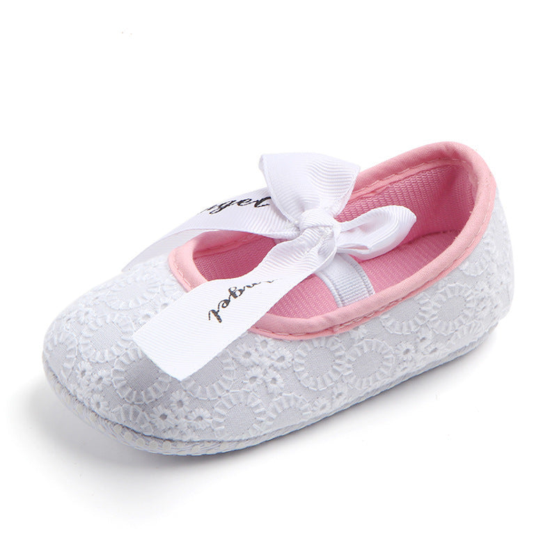 New Bow Princess Shoes Baby Shoes Baby Shoes White