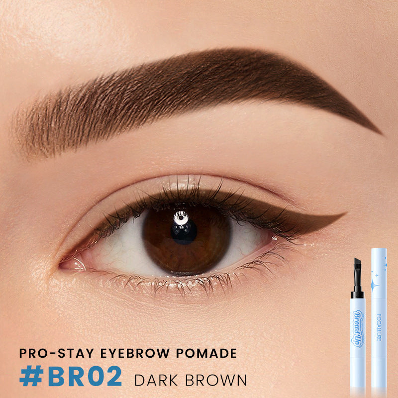 2 In 1 3D Eyebrow Gel Cream Eyeliner Pencil 3 Colors Waterproof Long-lasting Eyebrow Pomade Enhancers Makeup Cosmetics BR02