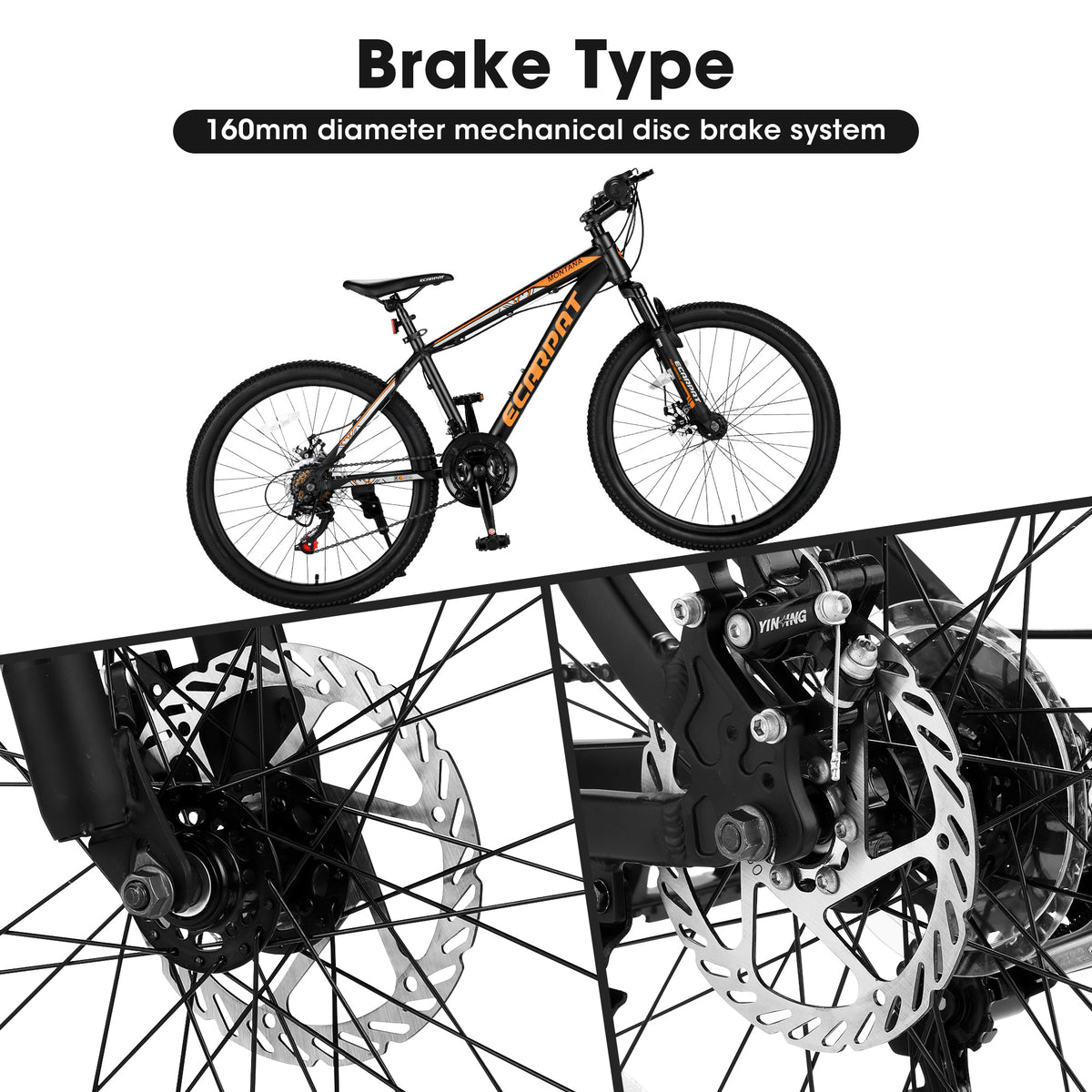 Bicycle A24299-BLACK-ORANGE