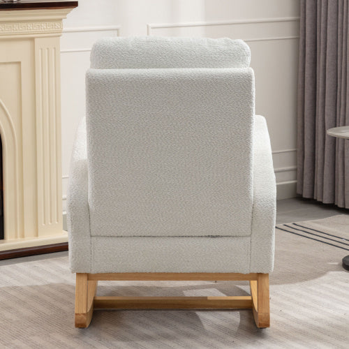 Decorative Rocking Chair With Footrest