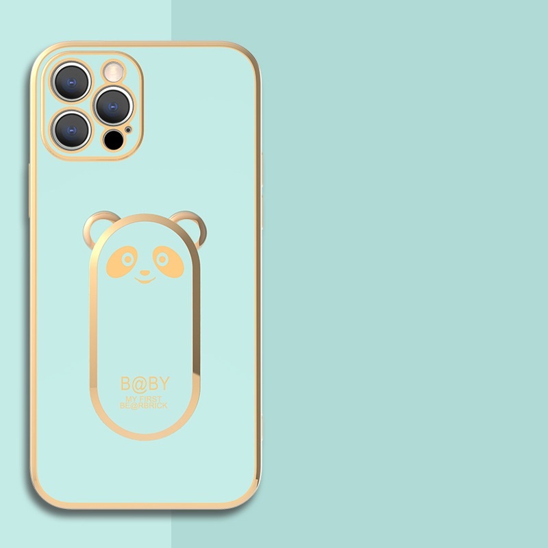 Panda Magnetic Ring Holder Phone Case Cover Sky Blue