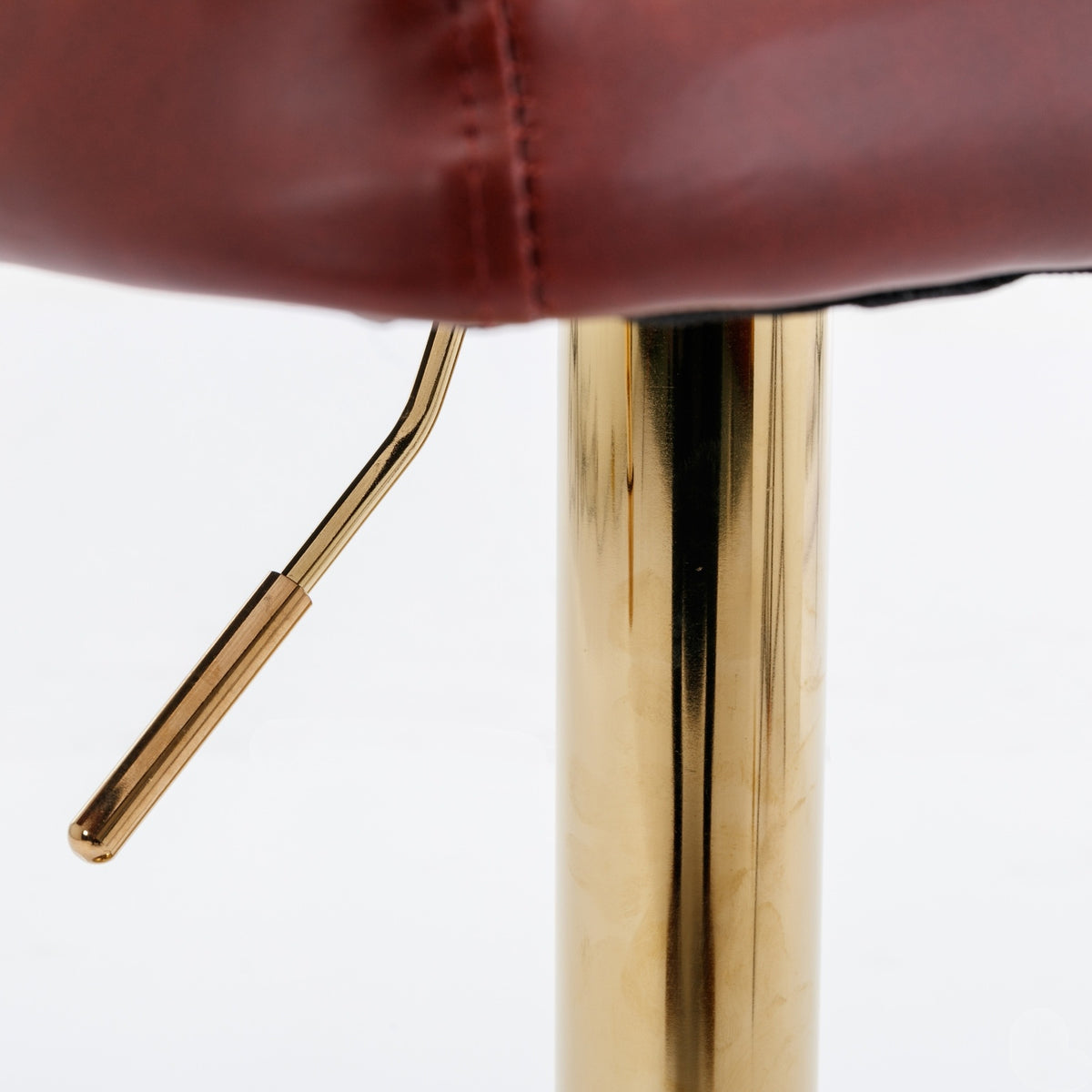 A A Furniture Swivel Barstools Adjustable Height, Modern PU Upholstered Stools