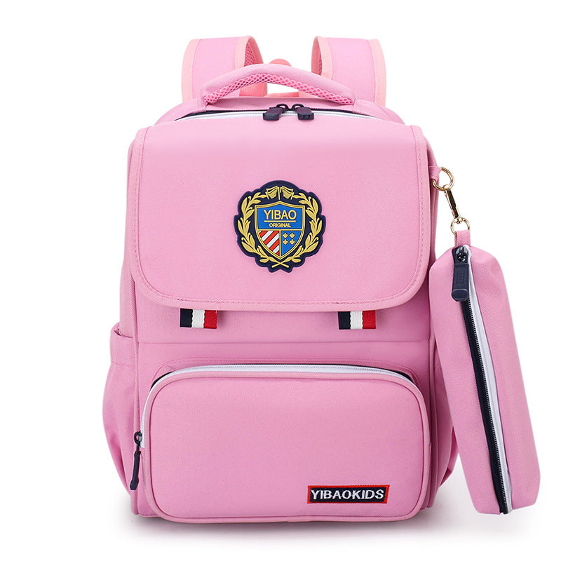 New Style Children's Schoolbag Men And Women Backpack Pink