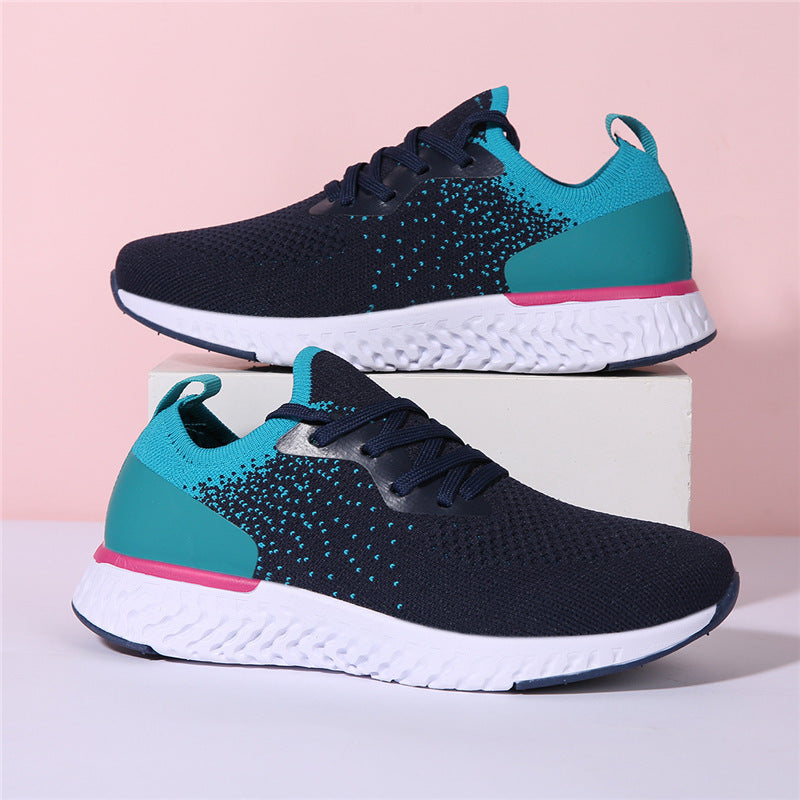 Women's Casual Lightweight Soft-soled Sports Shoes Dark Blue