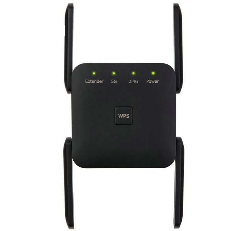 Wifi Signal Amplifier Repeater 1200M Wireless Signal Enhancement Extension 5G Wifi Repeater Black U.S. regulations