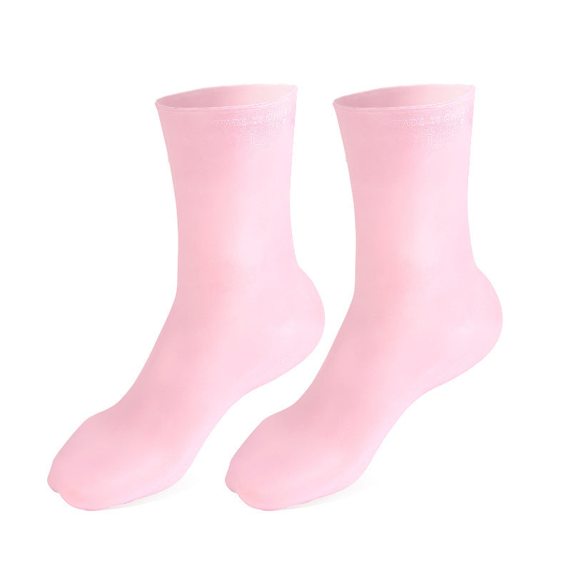 Foot Honeycomb Shock Absorption And Pressure Relief Foot Protection Beach Socks Pink