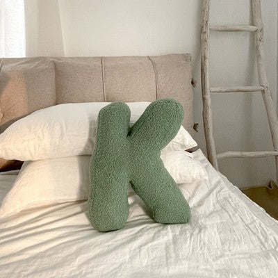 26 English Letters Pillow Sofa Cushion Shooting Props K About 38x30cm